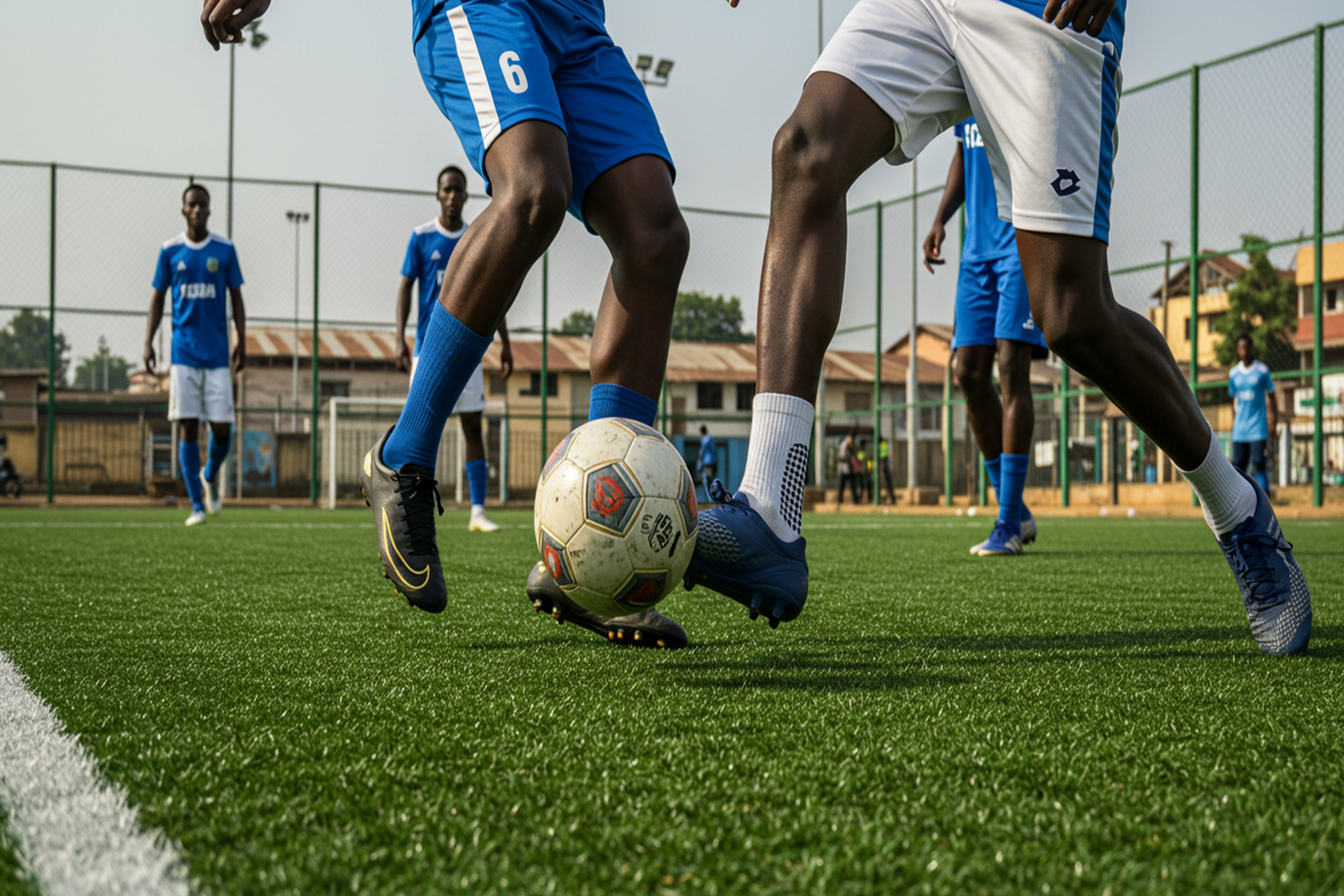 mini terrain de football gazon synthétique Afrique